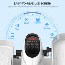 Load image into Gallery viewer, Under Desk Elliptical Machine 12 Speeds Electric Leg Exerciser as Seen on TV for Seniors Quiet Portable Seated Foot Pedal Exerciser for Home Office Use