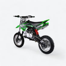 Load image into Gallery viewer, 125cc Dirt Bike for Kids - Manual Transmission Adult Mini Bike Gas Powered Motorcycle, Off-Road Pit Bike, Green