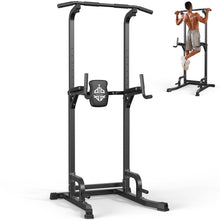 Load image into Gallery viewer, Sportsroyals Power Tower Pull Up Bar Station, 450LBS Stable Pull Up Dip Station for Home Gym