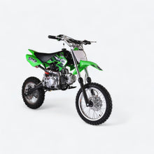 Load image into Gallery viewer, 125cc Dirt Bike for Kids - Manual Transmission Adult Mini Bike Gas Powered Motorcycle, Off-Road Pit Bike, Green