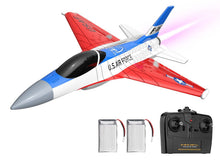 Load image into Gallery viewer, 2.4Ghz 2CH Remote Control Airplane Jet Fighter Ready to Fly with Cool Lights, for Beginners
