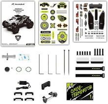 Load image into Gallery viewer, RIAARIO 1/10 Brushless RC Cars, Monster Truck, 50+ MPH, 4WD, Waterproof, Carbon Fiber, Black, Ages 8+