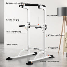 Load image into Gallery viewer, DONIUZ Power Tower Pull Up Bar and Dip Station, Multi-Function Home Gym- (WHITE)