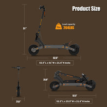 Load image into Gallery viewer, Electric Scooter for Adults with Seat, 47 Miles Range, 43MPH Speed 2000W Powerful Motor, 11" Off-Road Tires with 264 Lbs MAX Load