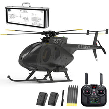 Load image into Gallery viewer, rcxperts YU Xiang F119S MD500 Remote Control Helicopter, 1/16 2.4G 9CH 250-Class 6-Axis Gyro Military RC Helicopter