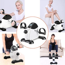 Load image into Gallery viewer, Under Desk Bike Pedal Exerciser Portable Home Exercise Bike - Black and White