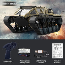Load image into Gallery viewer, RC Tank Car, 1:16 Remote Control Crawler 10KM/H High Speed Tank, 2.4Ghz RC Rock Crawler Off-Road