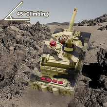 Load image into Gallery viewer, Remote Control Tank for Boys - Kids Simulated Army Tank Toy, 1:28 Scale 8 Channels RC Tanks with Toy Soldiers