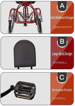 Load image into Gallery viewer, Adult Tricycle - 3 Wheel Bikes for Adults Shopping Tricycle for Adult 3 Wheel Bicycle, Three Wheels Cycling Pedal Trikes with Cart