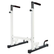 Load image into Gallery viewer, BalanceFrom Multi-Function Dip Stand Dip Station Dip bar - White