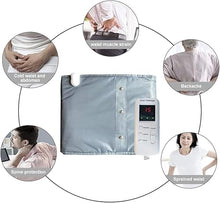 Load image into Gallery viewer, 360° Whole Circle Heat Sauna Belt Abs Sculptor Vibration Massager Fast Heating Stomach Cellulite Removal Waist and Abdominal Trainer Lower Back Pain Relief Body Shape ab Toner Machine Belly Exercise