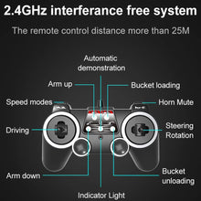 Load image into Gallery viewer, RC Skid Steer Loader 1/14 11 Channel Remote Control Bulldozer Crawler with Lights Sound 2.4G Full Function RC Front Loader Tractor Excavator