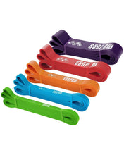 Load image into Gallery viewer, SUNPOW Pull Up Assistance Bands, Set of 5 Heavy Duty Resistance Bands for Men & Women, Natural Latex Exercise Bands for Pull-Up Progression, Home Workout, Strength Training, Mobility & Stretching