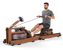 Load image into Gallery viewer, Water Rowing Machine for Home Use - Wooden