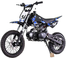 Load image into Gallery viewer, 110cc Dirt Bike Pit Bike Kids Dirt TAO Motors DB14 Gas Dirt Bike for Kids Children (Blue)