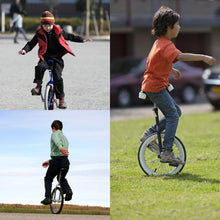 Load image into Gallery viewer, Unicycle for Adults Adjustable Seat with Unicycle Stand for Fun Fitness Exercises Balance Training Circus Performances (Black, 18")
