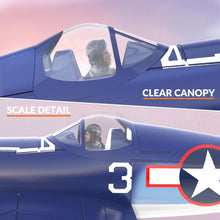 Load image into Gallery viewer, RC Planes for Adults, 4 Channel RTF F4U Corsair RC Airplanes Fighters with 6-Axis Gyro, 3 Flight Modes and One-Key Aerobatic