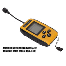 Load image into Gallery viewer, Portable Handheld Fish Finder with LCD Display, Sonar Depth Detector 0.6 to 328 Feet, for Kayak Ice Lake River and Offshore Fishing