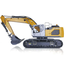 Load image into Gallery viewer, 1/14 RC Hydraulic Excavator Crawler Ready to Run for 945 Construction Vehicle Model Metal Bucket FS I6S Radio Motor Servo Lights Painted Yellow