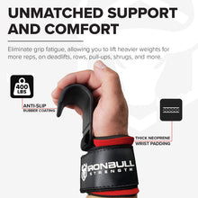Load image into Gallery viewer, Weight Lifting Steel Hooks (Pair) – (Black)