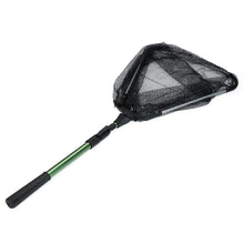 Load image into Gallery viewer, Fishing Landing Net with Telescoping Pole Handle, Super Strong Aluminum, 61" Full Extended, Rubber Coated Net
