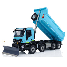Load image into Gallery viewer, 1/14 8X8 Metal Hydraulic RC Dump Truck 2-Speed Transmission Differential Lock Axles Remote Control Tipper Cars Snow
