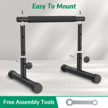 Load image into Gallery viewer, IMAYCC Push Up Bar, Adjustable 7.5" and 10.6" High Parallettes Bars & Dip Bar With Full-Cover Foam Grips
