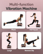 Load image into Gallery viewer, WATEYA Vibration Plate Exercise Machine Vibrating Platform for Fun Lymphatic Drainage and Weight Loss, Vibrant Home Workout Equipment with 1-200 Speeds, Stylish Fitness Gear (Pink)