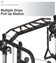 Load image into Gallery viewer, DONOW Smith Machine with Weight Stacks, Multi Function Home Gym System -A DN-DS938T Pro (Aluminum)