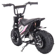 Load image into Gallery viewer, X-PRO XP250E 250W 24V Electric Dirt Bike with Chain Drive! 6.5" Wheels! Rear Disc Brakes! (Pink)