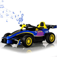 Load image into Gallery viewer, 12V 12Ah Electric Go Kart for Kids, Drift Kart with Remote Control, Ride On Go Cart with Slow Start Function, Blue