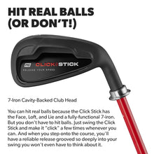 Load image into Gallery viewer, Performance Golf Click Stick Swing Trainer, Strong Flex (Right)