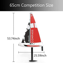 Load image into Gallery viewer, 53" Remote Control Boat Wind Power 2.4G Unpowered Assembled Electric RC Sailing Boat for Hobby Boys Adults (S)
