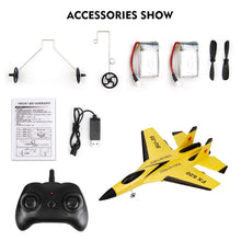Load image into Gallery viewer, FX620 RC Airplane, 2.4GHz Remote Control Airplane, 2 Channel RC Plane, SU-35 RC Glider EPP Aircraft Model (Yellow)
