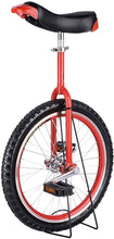 Load image into Gallery viewer, 20" Adult Unicycle for Beginners, Comfortable Ergonomic Saddle, Manganese Steel Frame, Fitness & Travel Bike