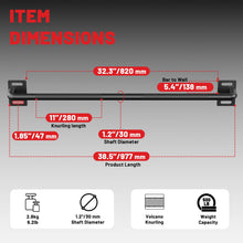 Load image into Gallery viewer, PAPABABE Wall Mounted Pull Up Bar (Black 36 inch)