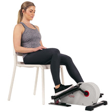 Load image into Gallery viewer, Sunny Health & Fitness Sitting Under Desk Pedal Exerciser Elliptical Machine - White