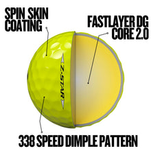 Load image into Gallery viewer, LostGolfBalls - Srixon SR Z Star Golf Balls, Mint, Yellow, 12 Pack