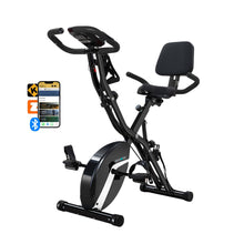 Load image into Gallery viewer, BARWING Stationary Exercise Bike for Home with App,5 IN 1 Foldable Indoor Cycling Bike App-XB01-Black