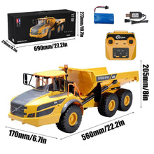 Load image into Gallery viewer, 1/20 Large 23IN Electric Remote Control Dump Truck A40G, 2.4G Simulated Acoustic-Optical RC Engineering Vehicle