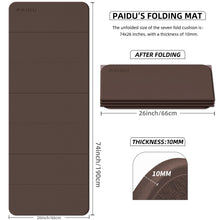 Load image into Gallery viewer, Yoga Mat | 2/5" (10MM) Extra Thick | SGS Certified Non-Slip TPE | 75x26" Extra Long-Wide | Portable