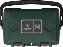 Load image into Gallery viewer, Pelican 14 Quart Personal Lunch Box Cooler (Hunter Green/Tan)