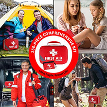 Load image into Gallery viewer, Protect Life Survival First Aid Kit for Home/Business, Camping Survival Kits | Mini Travel First Aid Kit | Camping Equipment | Small Kits for Car | Outdoor Emergency Survivals Pack - 250pcs
