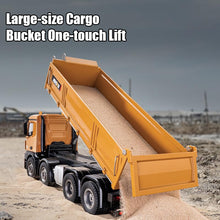Load image into Gallery viewer, 20-Inch Remote Control Dump Truck 12-Channels 1/14 Scale 13 LBS Load Capacity RC Heavy Duty Metal Construction Vehicles Toy