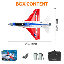 Load image into Gallery viewer, RC Plane F-16 Fighting Falcon - 2.4Ghz 2CH Remote Control Airplane Jet Fighter Ready to Fly with Cool Lights