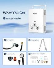 Load image into Gallery viewer, eyoo 1.32 GPM Portable Propane Water Heater, 34,000 BTU 5L