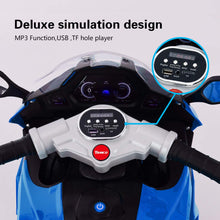 Load image into Gallery viewer, Ride on Motorcycle for Kids, 3 Twinkling Wheels Electric Ride on Toy,12 V Kids Motorcycle (Blue)