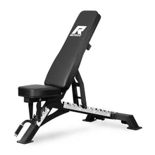 Load image into Gallery viewer, RitFit Adjustable/Foldable Utility Weight Bench for Home Gym, Weightlifting and Strength Training - Bonus Workout Poster with 35 Total Body Exercises