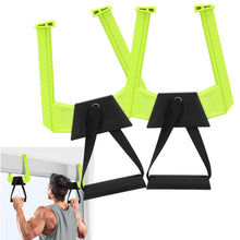 Load image into Gallery viewer, Portable Pull Up Bar for Doorway - Green and Black