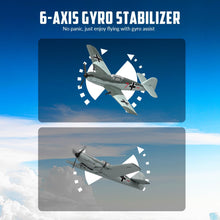 Load image into Gallery viewer, RC Plane 3 Channel Remote Control Airplane Fighter Toys, 2.4GHz 6-axis Gyro Stabilizer RTF Glider Aircraft Plane, Easy to Fly